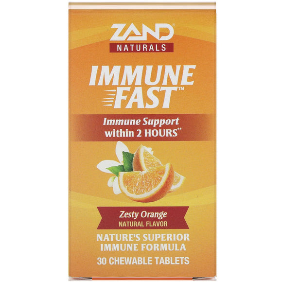 Zand, Immune Fast, 30 Chewable Tablets - 041954738274 | Hilife Vitamins