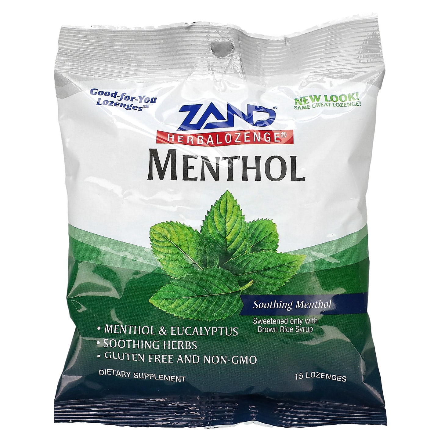 Zand, Menthol, Soothing Menthol, 15 Lozenges UPC 041954000111 | HiLife Vitamins