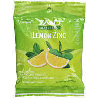 Zand, Lemon Zinc, Lemon Mint, 15 Lozenges UPC 041954000135 | HiLife Vitamins